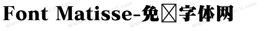 Font Matisse字体转换